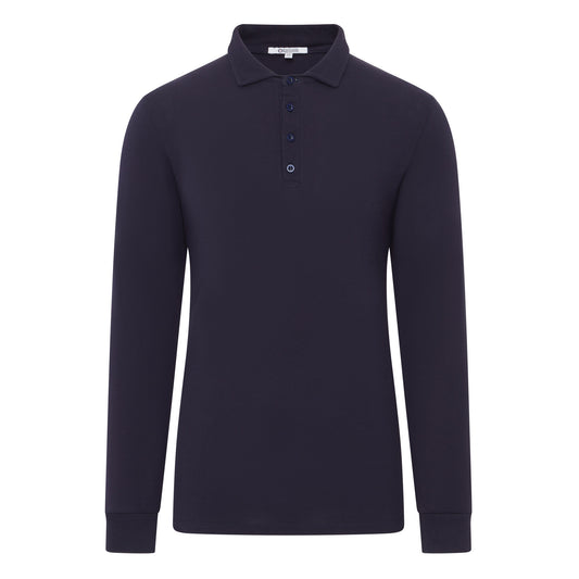 George Pique Long Sleeve Polo Shirt