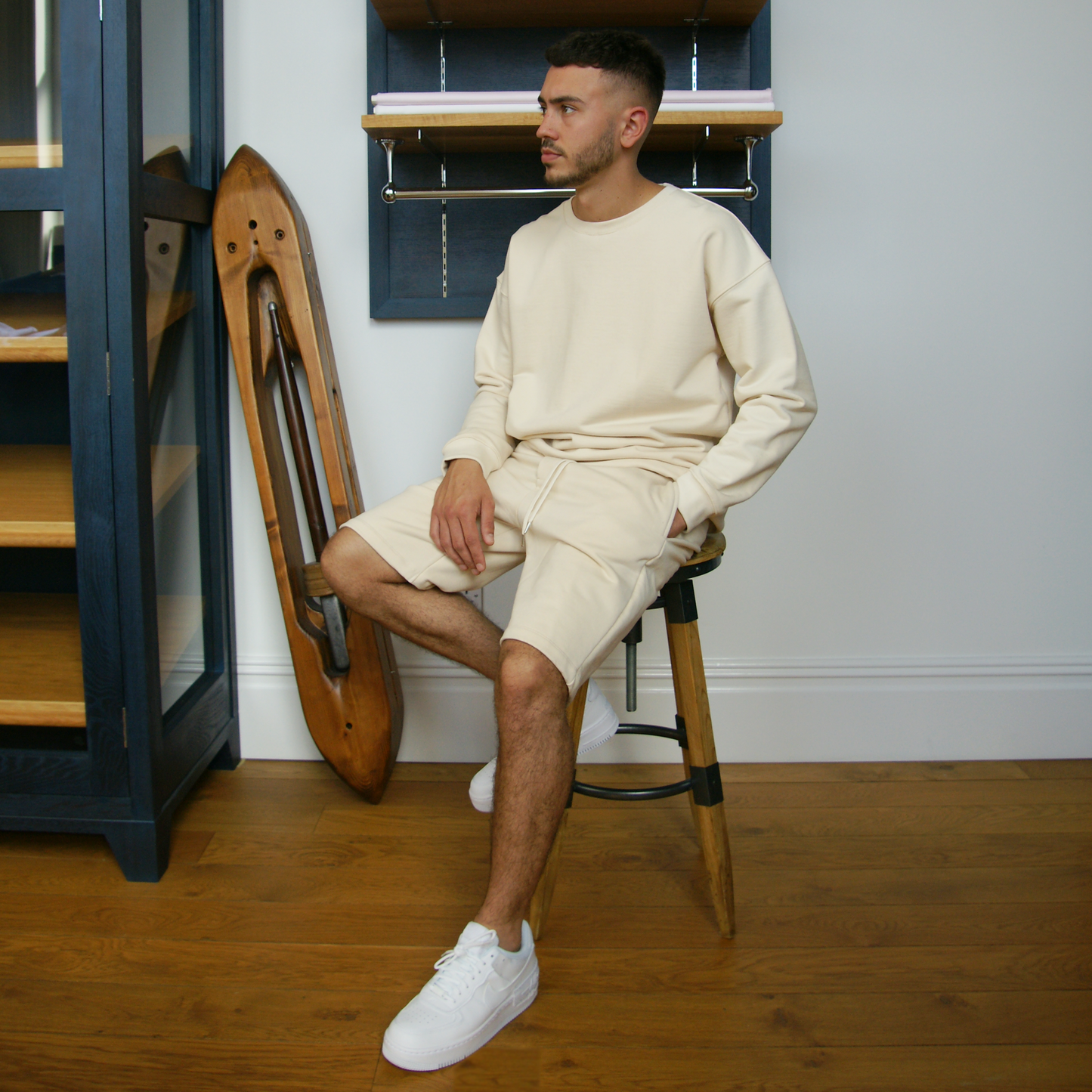 Blake Dropped Shoulder Crewneck Sweatshirt