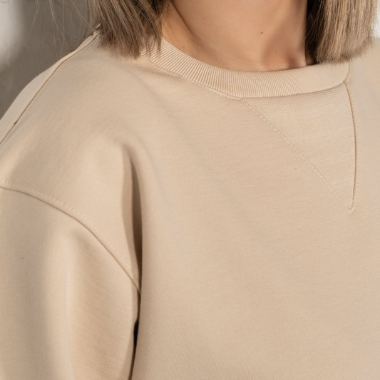 Jackie "V-Detail" Loopback Sweatshirt