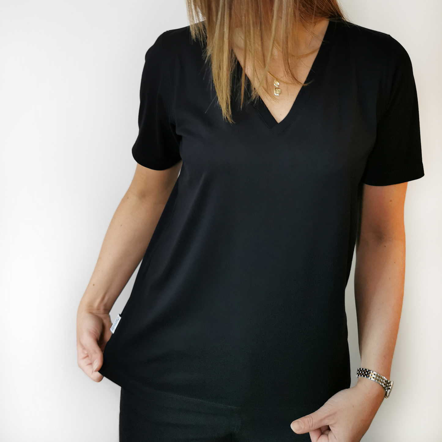 Zoe Oversized V-Neck T-Shirt