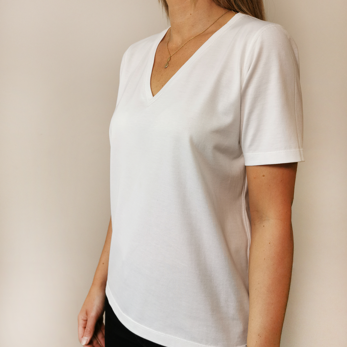 Zoe Oversized V-Neck T-Shirt