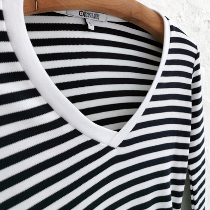Lucy Stripe Fitted Lightweight Midi Dress